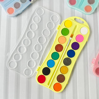 16 Shades Water Color Cake for Kids School & Home Art Supply 1pc Random