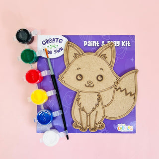 Create Your Own Paint & Play Kit – Safari Animals DIY Craft Set for Kids (Pack Of 4)