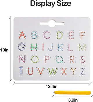 2-in-1 Magnetic Alphabet Tracing Board  for Kids - Capital and Small Alphabets