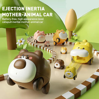 Cute Animal Friction-Powered Ejection Car
