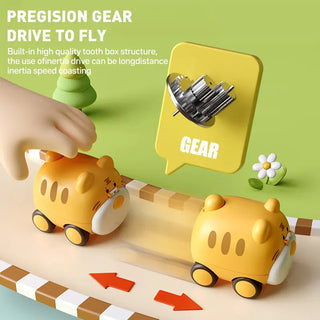 Cute Animal Friction-Powered Ejection Car