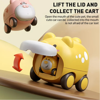 Cute Animal Friction-Powered Ejection Car