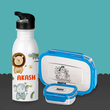 Bottle Tiffin Set - Animals (PREPAID ONLY)