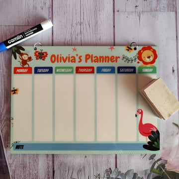 Personalized Weekly Planner - Animals (PREPAID)