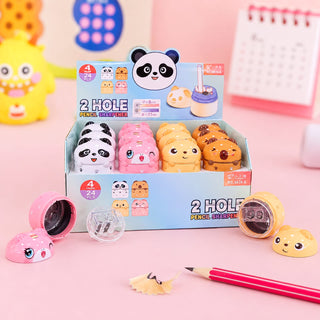 Kawaii Animal 2-Hole Pencil Sharpener for Kids