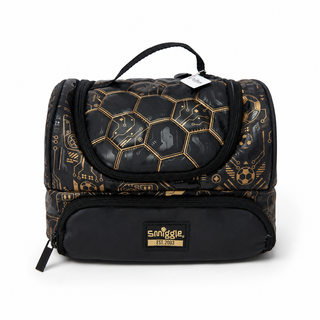 Football Tech Double Decker Insulated Lunch Bag – Black & Gold
