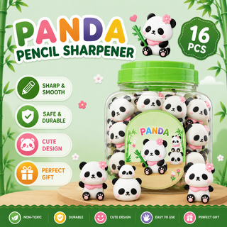 Kawaii Panda Pencil Sharpener — Cute Kids' Stationery Gift
