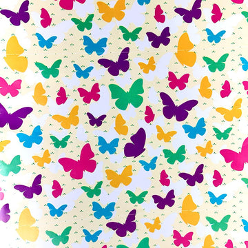 Colourful Butterfly Theme Printed Gift Wrapping Paper (Pack of 10)