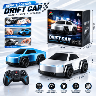Mini RC Drift Car with Spray Effect, LED Lights & Sound | 2.4G Remote Control Toy for Kids