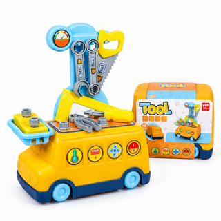 18-Piece Kids Tool Set with Truck-Shaped Carry Case