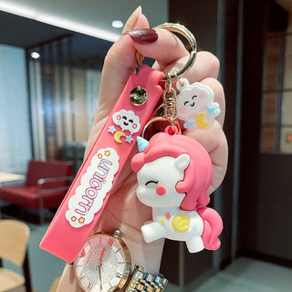 Mermaid and Unicorn Keychain