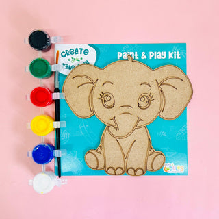 Create Your Own Paint & Play Kit – Safari Animals DIY Craft Set for Kids (Pack Of 4)
