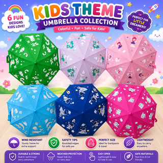Magic Color Changing Kids' Umbrella | Fun Prints for Boys & Girls