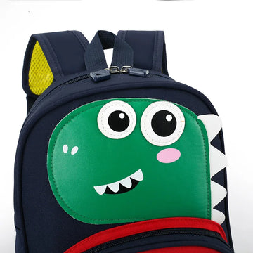 3D Dino/Unicorn Design Backpack with Front Pocket for Kids