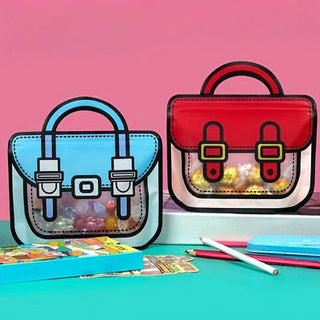 Backpack Design Ziplock Bag (Pack Of 10) (Random Colour)