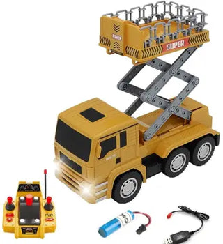 Big Rechargeable RC Lift Truck with Remote & Functional Basket