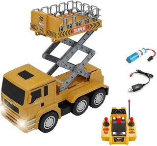 Big Rechargeable RC Lift Truck with Remote & Functional Basket