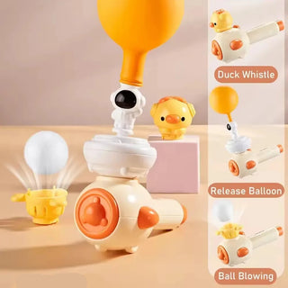 3-in-1 Astronaut Foam Ball Blowing Toy for Kids
