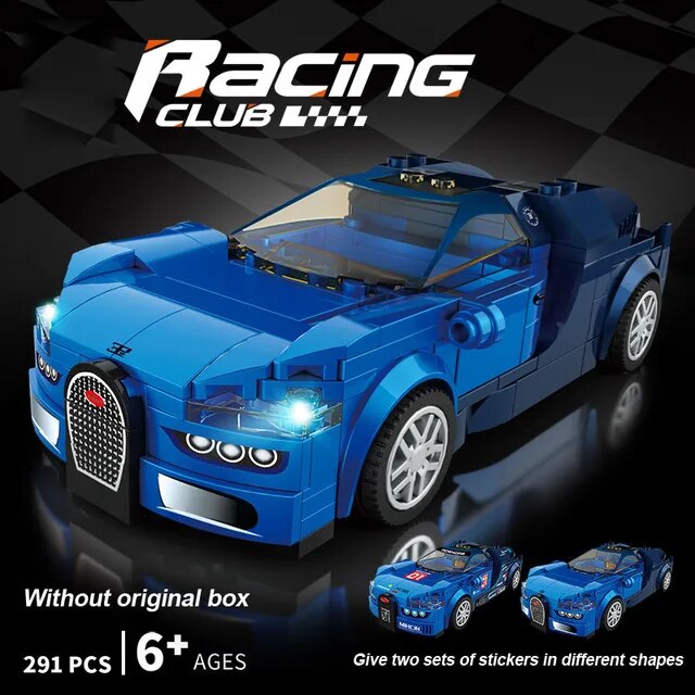 291 pcs Building Blocks Bugatti Sports Car Model Toy