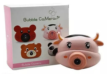 Cow Bubble Camera: Portable Joy for Kids(Outer Box Damage)