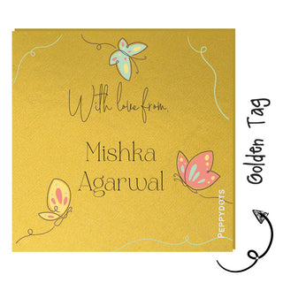 Golden Gift Tag - Butterfly (PREPAID)