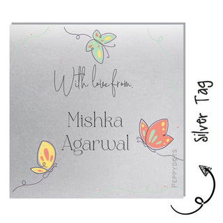 Silver Gift Tag - Butterfly (PREPAID)