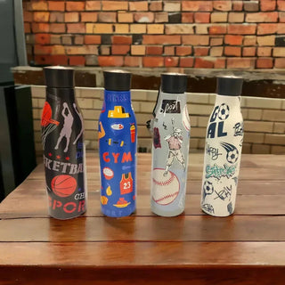 Sports Print 750ml Steel Water Bottle