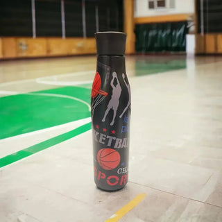 Sports Print 750ml Steel Water Bottle