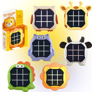 Animal Design 3-in-1 Electronic Tic Tac Toe & Memory Game Puzzle Console for Kids