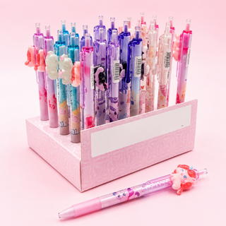Kawaii Unicorn Erasable Gel Pens — Cute 3D Character Toppers | 0.5mm