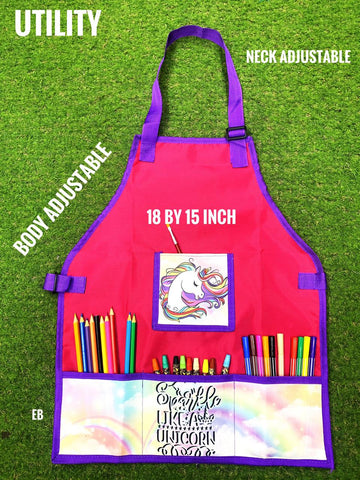 Colorful Creations: A Playful Apron for Kids' Creative Masterpieces (Smile)