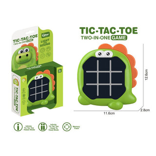 Animal Design 3-in-1 Electronic Tic Tac Toe & Memory Game Puzzle Console for Kids