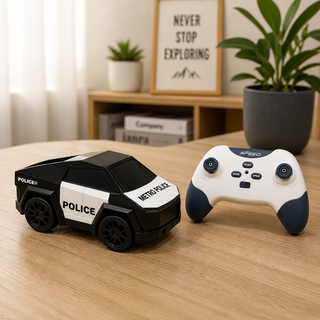 Mini Police RC Drift Car with Spray Effect | 3-Mode Remote Control Toy for Kids 6+