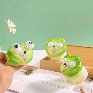 Eye-Popping Out Cabbage Dog Squeeze Toy for Kids