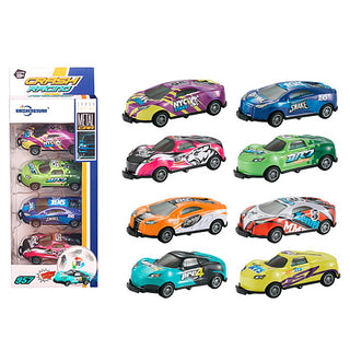 Crash Racing Mini Toy Stunt Cars for Kids (Random Colour)
