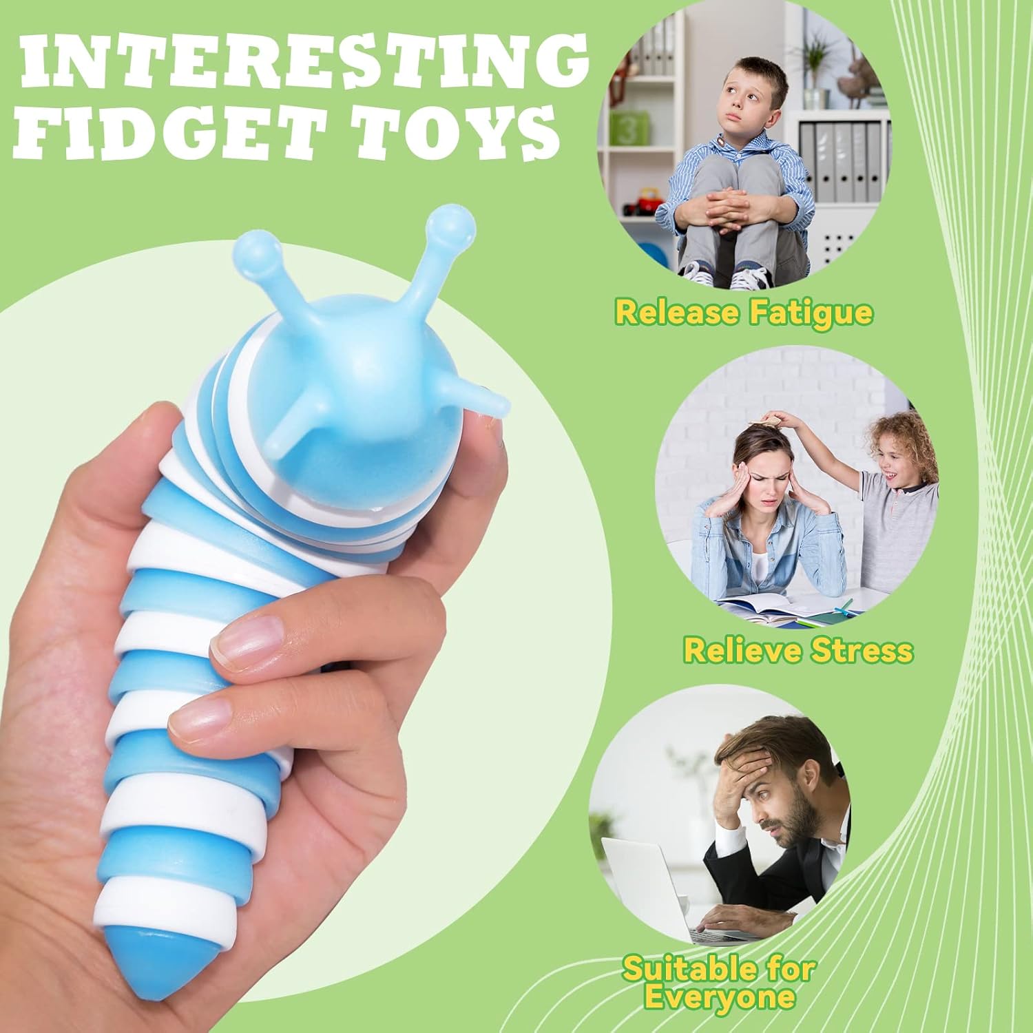 Cute Insect Design Fidget Toy for Kids (Random Design)