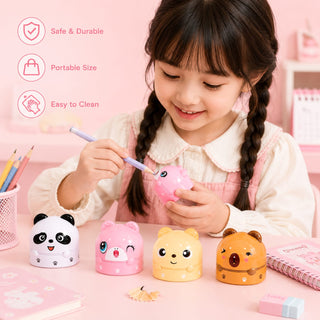 Kawaii Animal 2-Hole Pencil Sharpener for Kids