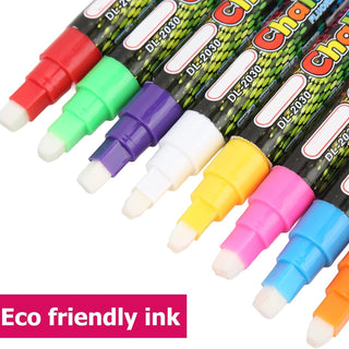Liquid Chalk Markers with 8 Different Colors