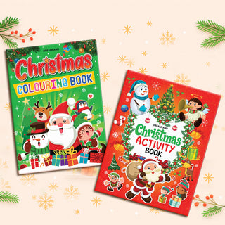 Dreamland Christmas Colouring & Activity Book pack of 2 for Kids Ages 4-8 Years , Christmas Book for kid , Christmas Gift