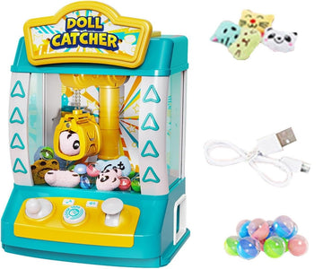 Kid-Friendly Teddy and Ball Grabber Claw Machine with Music