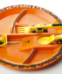 Constructive Eating Construction Plate & Utensils Set