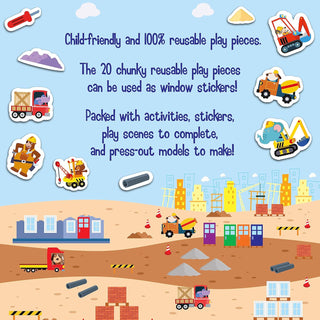 Busy Play Construction Site Theme Sticker Activity Book