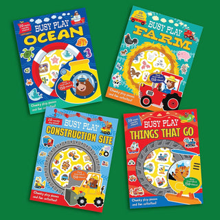 Busy Play Construction Site Theme Sticker Activity Book