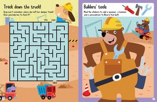 Busy Play Construction Site Theme Sticker Activity Book