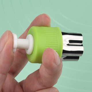 Cute Design Stainless Steel Cutter Set with Pusher – Pack of 6 (Green)