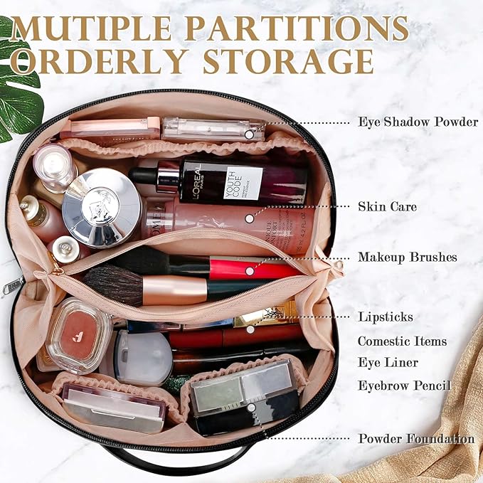 180° Open Design Multipurpose Travel Makeup Bag - Main Image