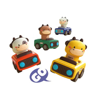 Animal in Car Press n Go Toys for Kids (Random) 1pc