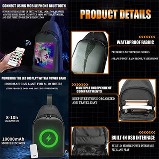 LED Display Crossbody Bag 
