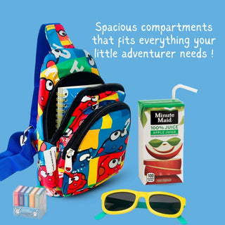 The Cartoon Print Crossbody Bag for Kids