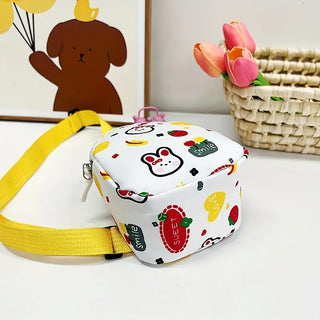 Bunny Design Printed Mini Crossbody Bag for Kids